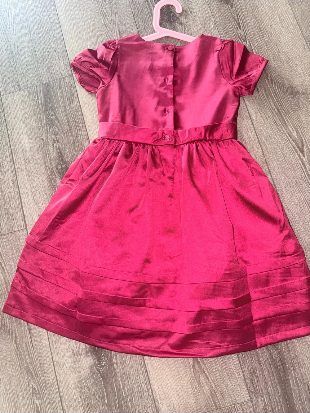Gymboree Girls' Wine Satin Holiday Dress